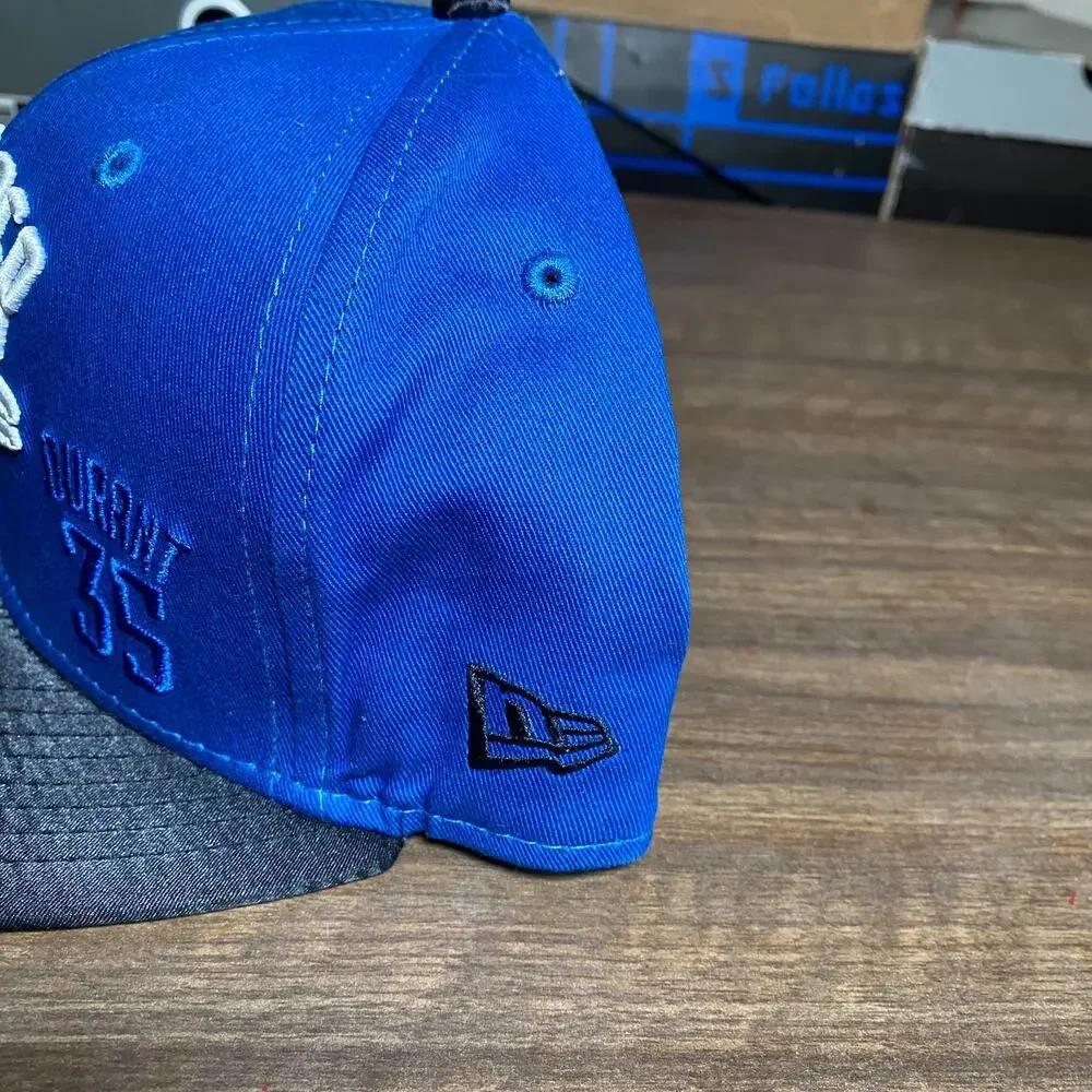 New Era 9FIFTY OKC Thunder Kevin Durant Snapback Hat Cap Blue Size Medium/Large
